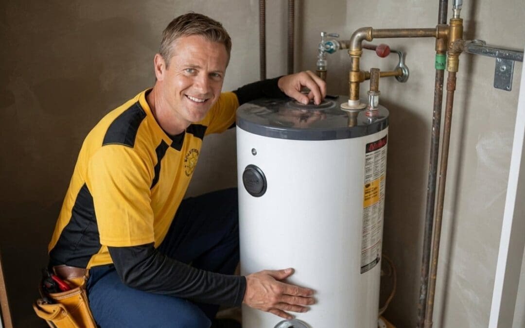 How hard water damages appliances: plumber services a water heater tank